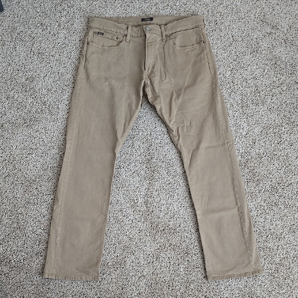 Ralph Lauren Sz 34/30 VERICK Slim Straight Khaki Jeans - Picture 2 of 16